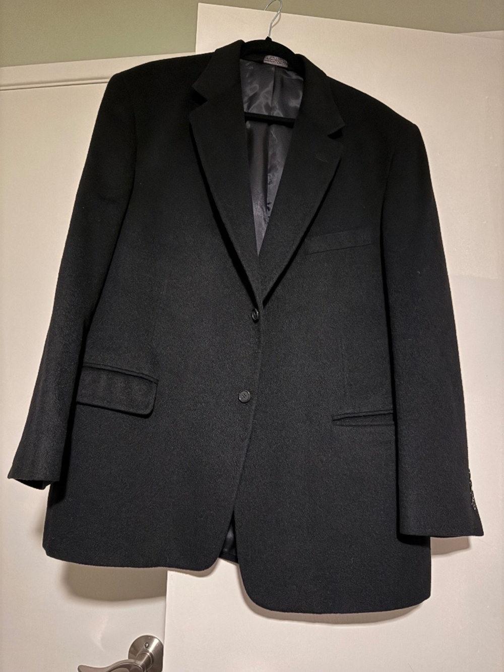 Black Camel Hair Sport Coat